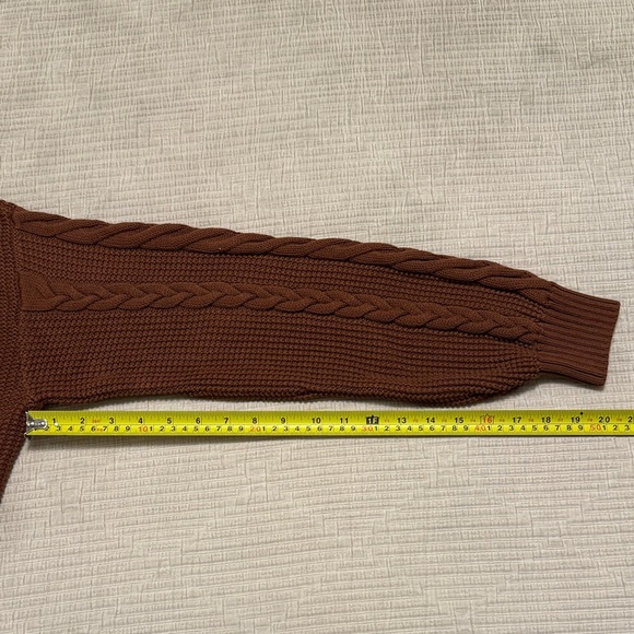 Sunday Best Cooper Cardigan - Cable Knit Cropped - Picture 6 of 7